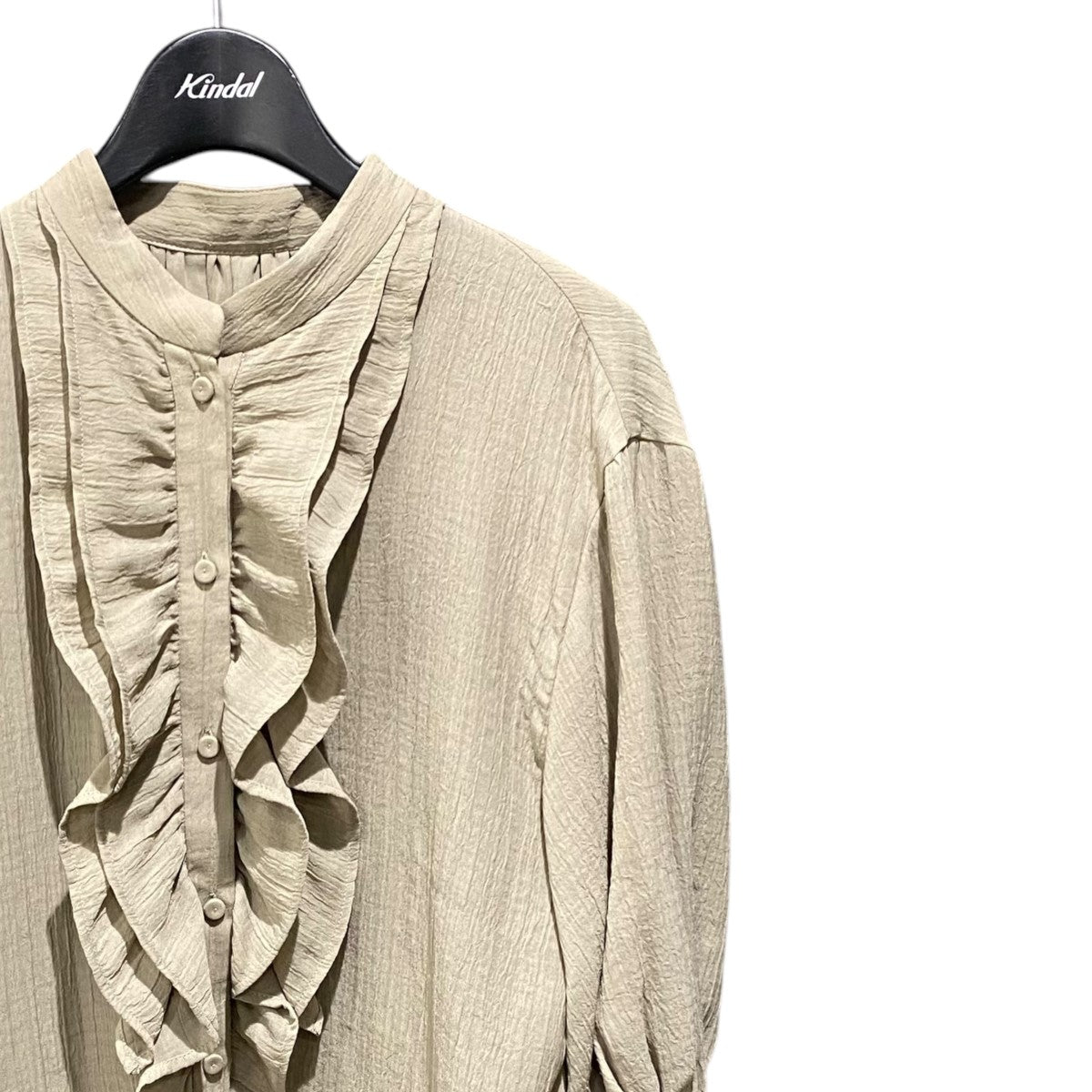 heliopole WHIP CREPE RUFFLED BLOUSE12003053037HN 古着・中古-3枚目のアイテム画像
