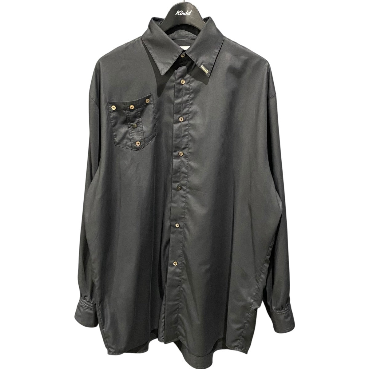 MIKAGE SHIN(ミカゲシン) Misbuttoned Draping Dress ShirtBSSS