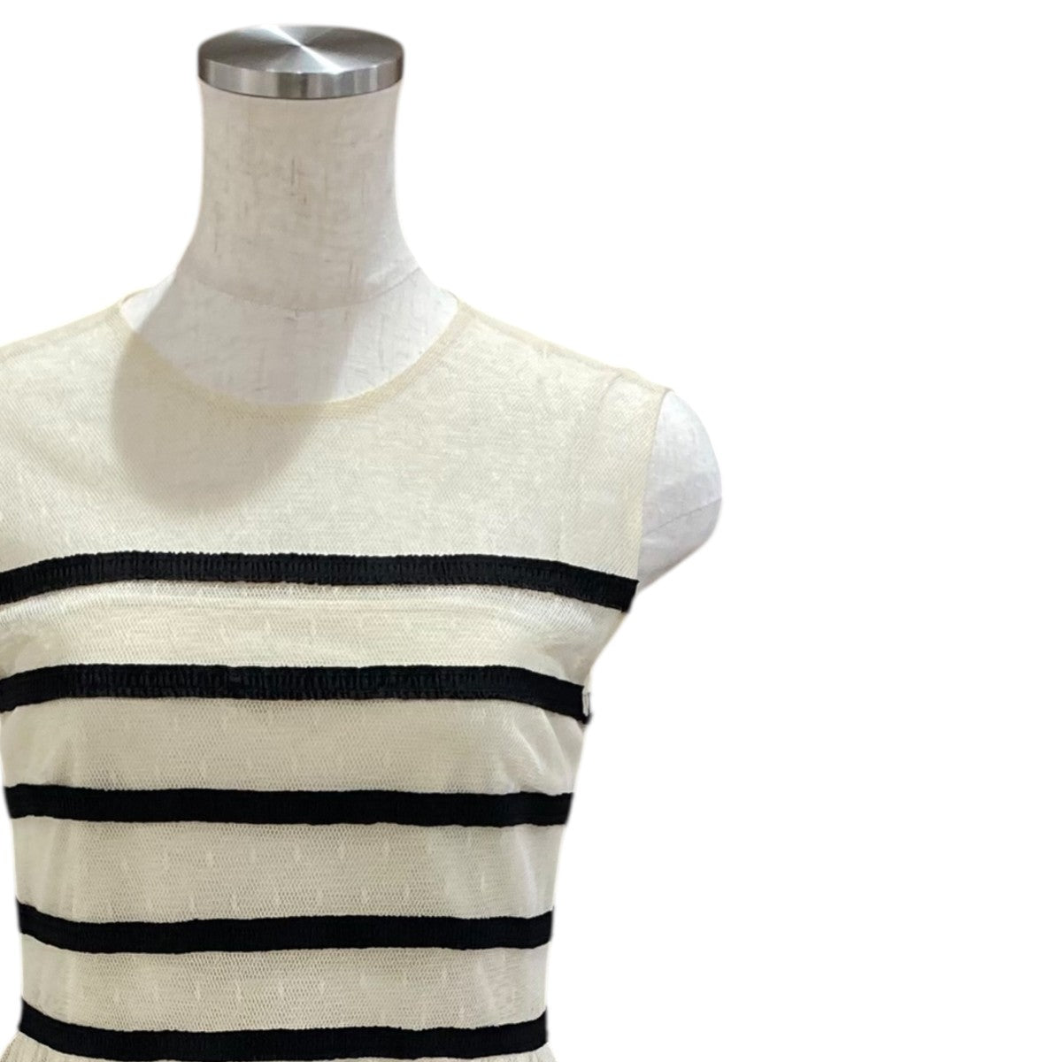 Striped Bow Applique Mini DressSR0VA05J4KH