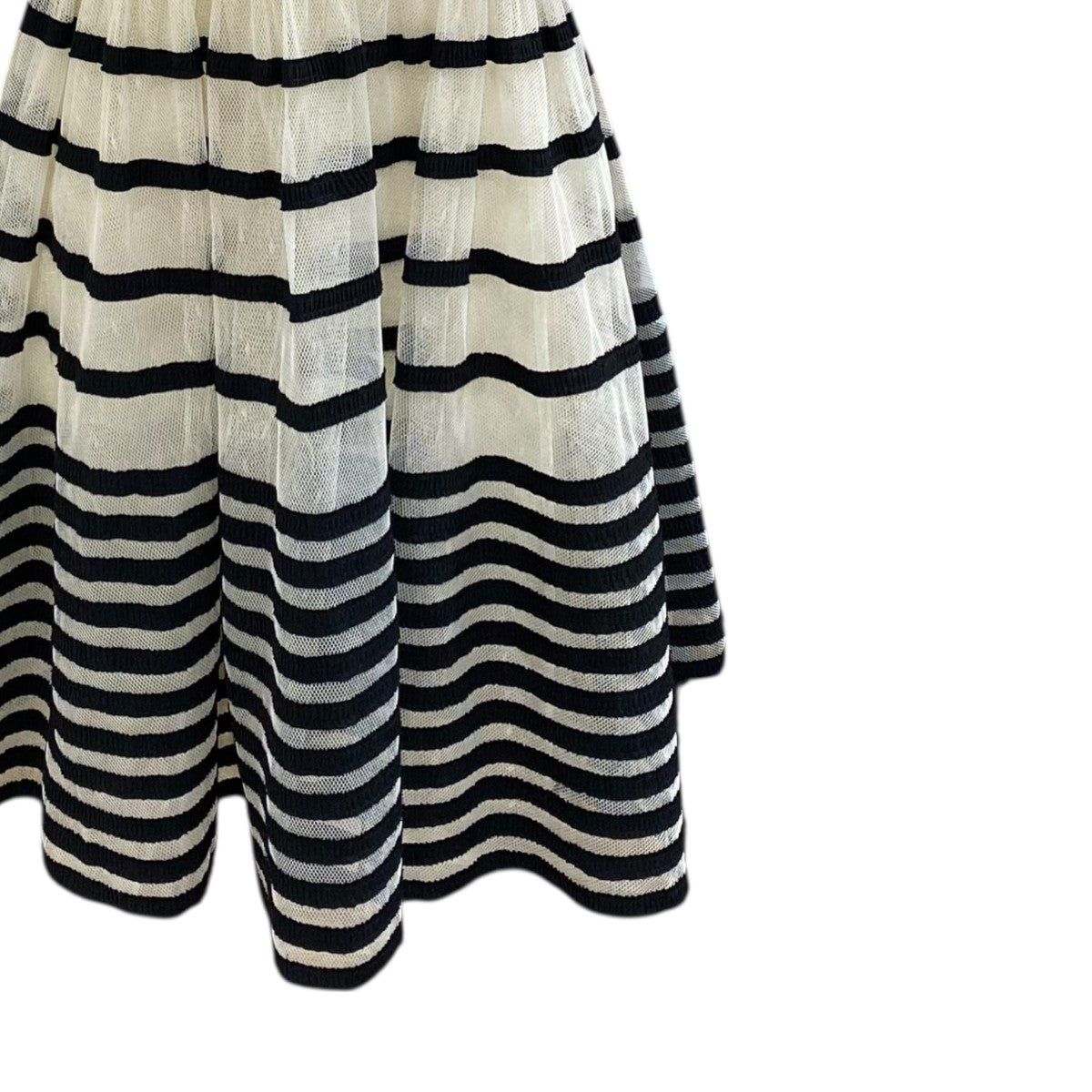 Striped Bow Applique Mini DressSR0VA05J4KH