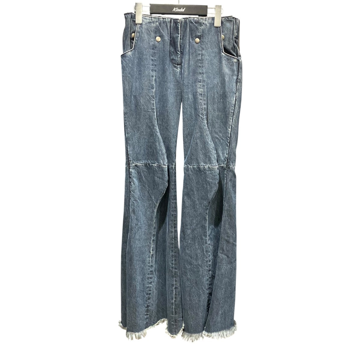 その他ブランド / EJ SHEYANG/LOW WAIST FRONT V SUIT TROUSERSフレアパンツ/ボトム/S/IDG// EJ SHEYANG(イージェイ シェヤン) LOW WAIST FRONT V SUIT TROUSERS