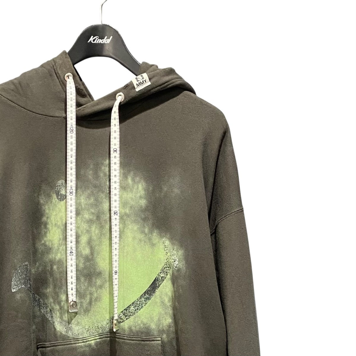 Smily Face Print Distressed HoodieJ14HD731