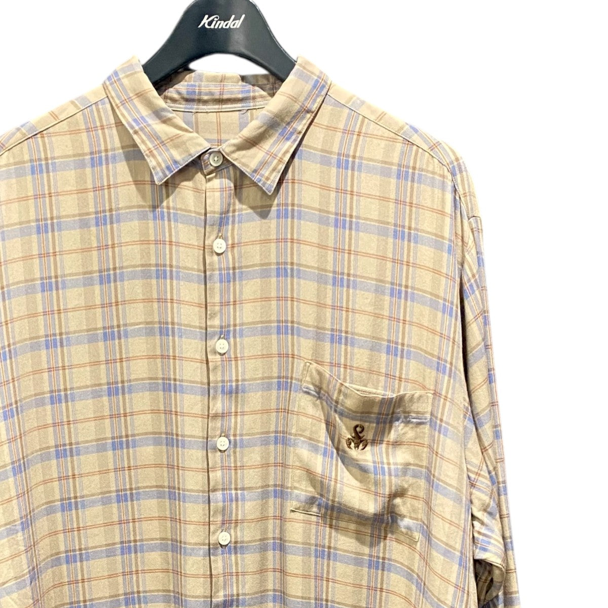 SCORPION BAGGY REGULAR COLLAR SHIRTチェックシャツSOPH-212044