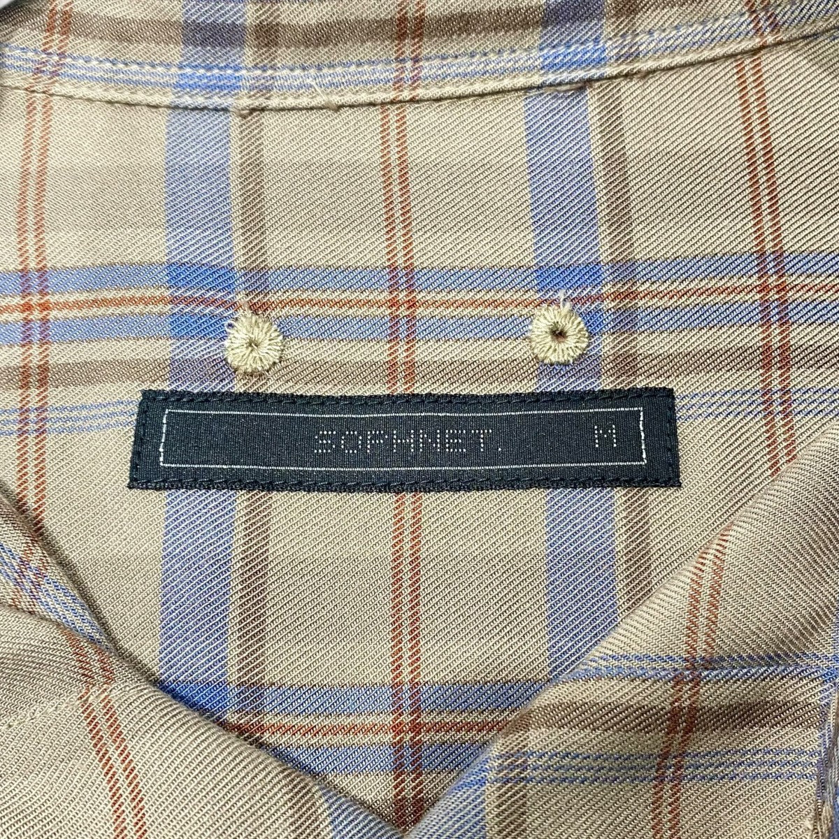 SCORPION BAGGY REGULAR COLLAR SHIRTチェックシャツSOPH-212044