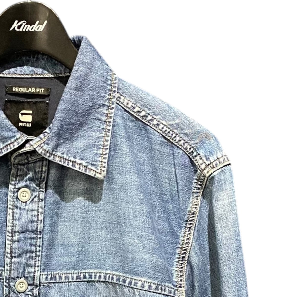 1-Pocket Regular Denim ShirtD24764-D539-G337