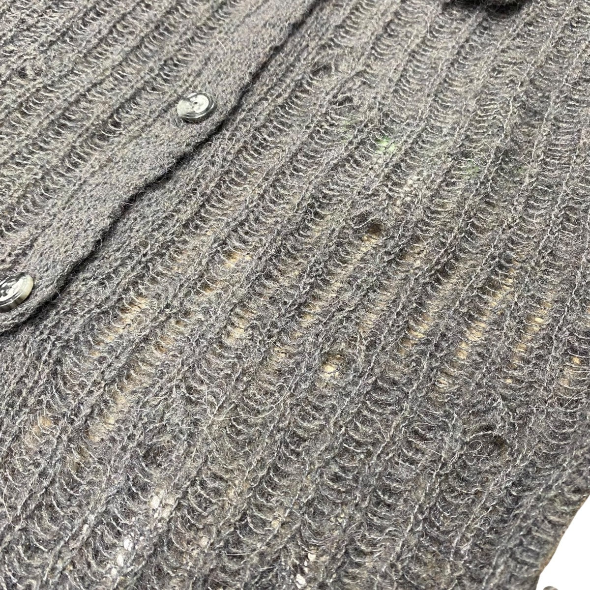 Feather damage cardigan