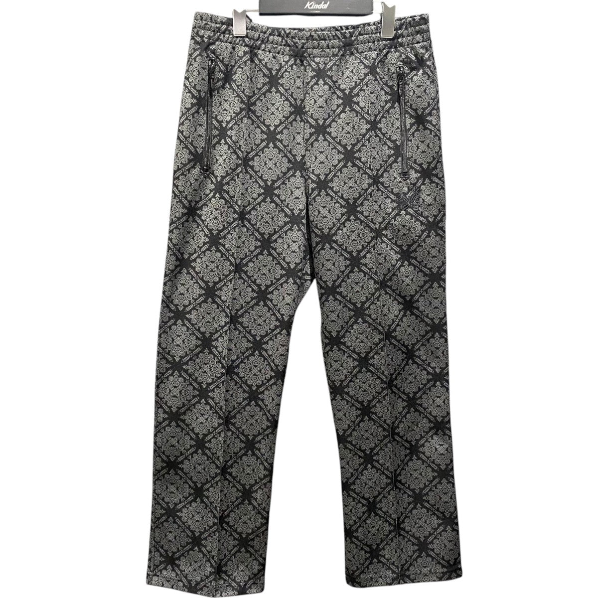 needles トラックパンツ Needles(ニードルズ) 総柄トラックパンツMR565 MR565 ブラック×グレー