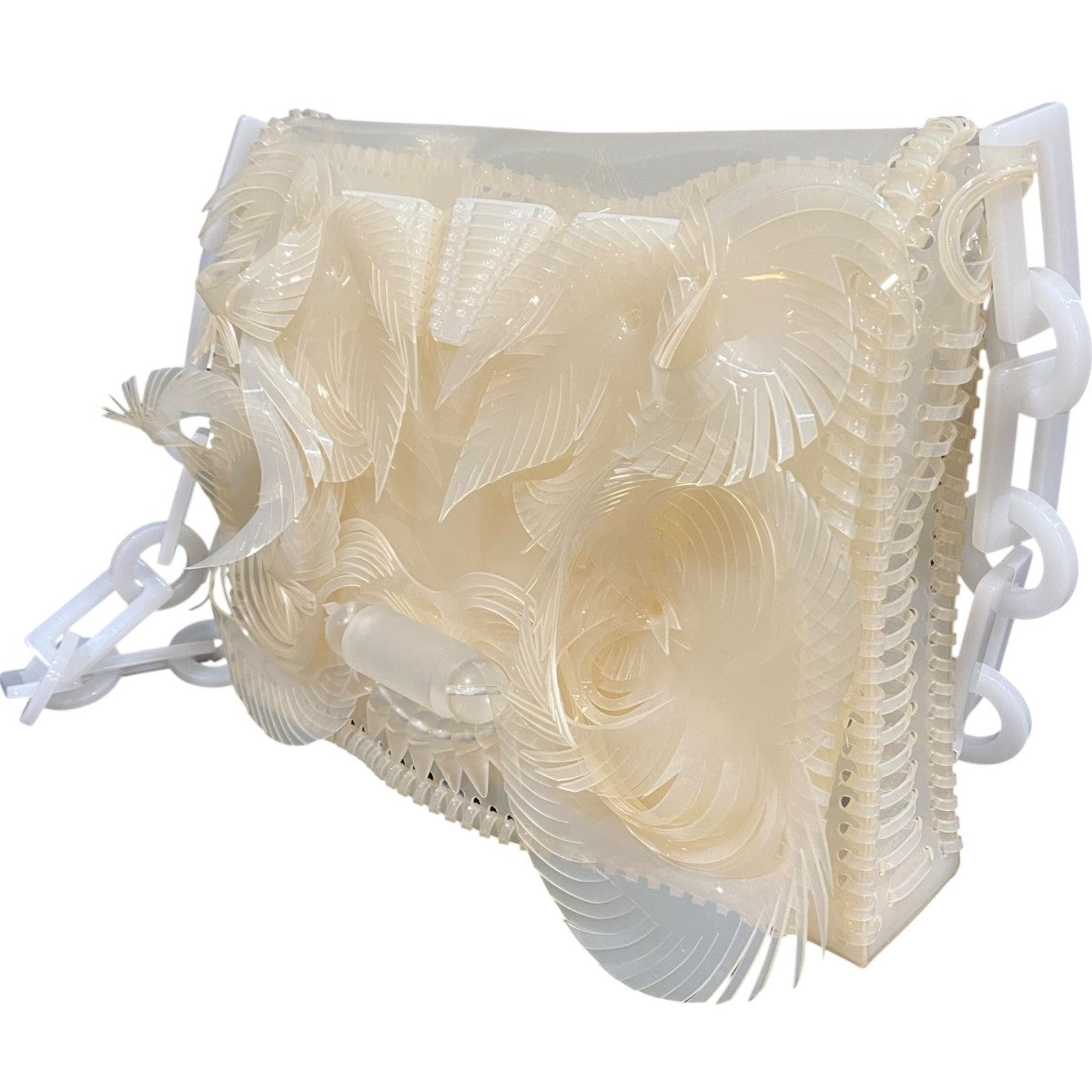 Transparent Sculptural Mini Chain BagMM-AC095