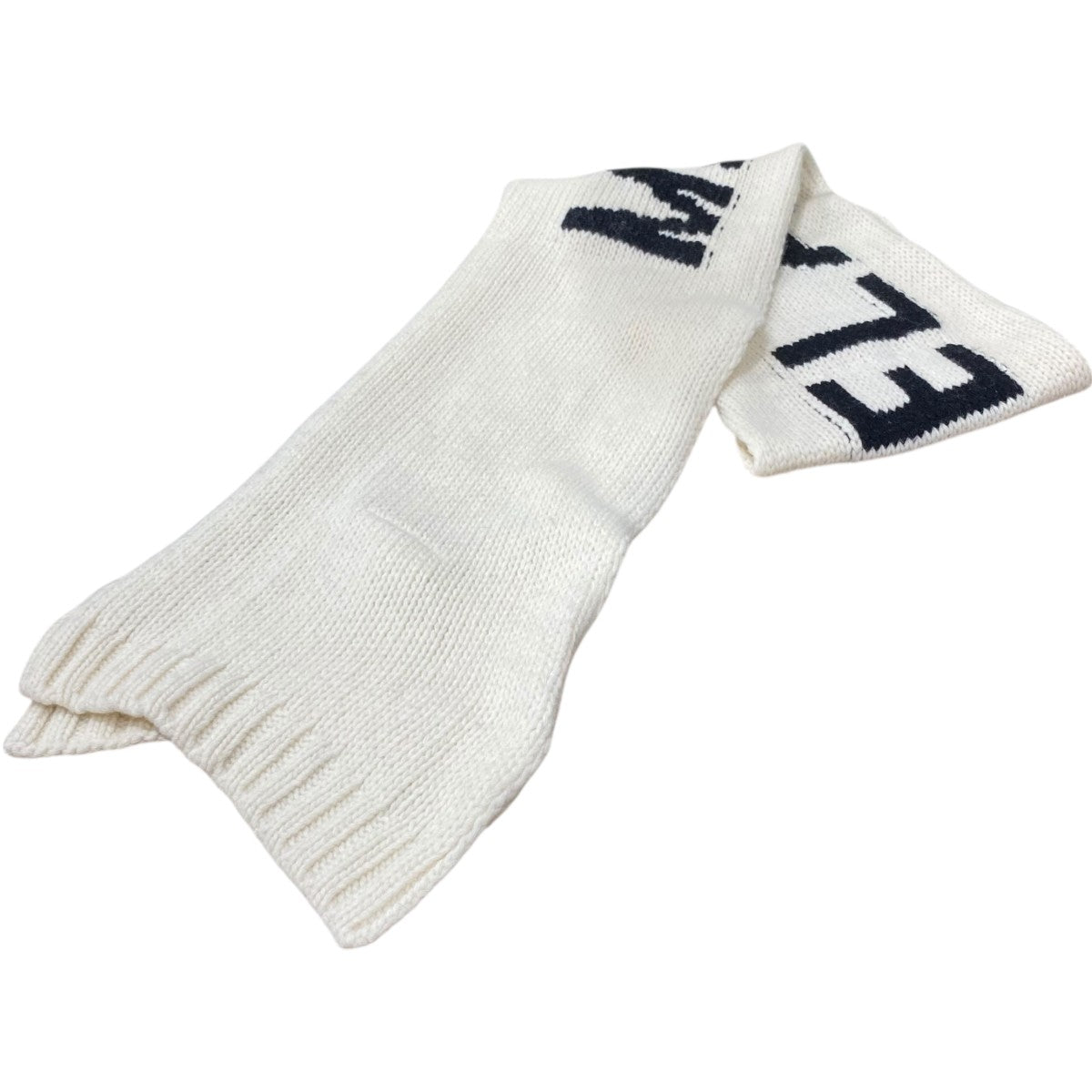 インターシャ編みロゴロゴ入りマフラーM60278