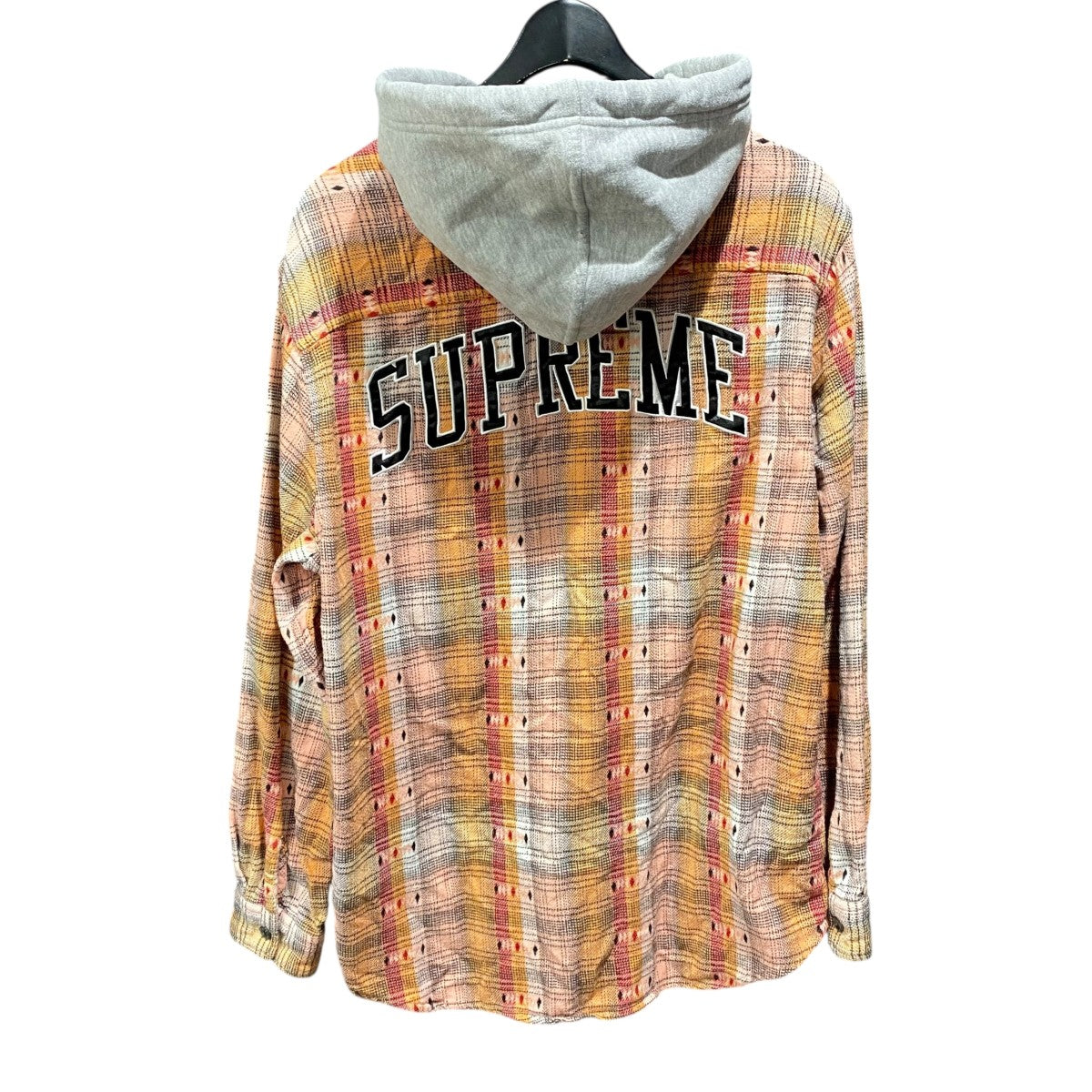 18AWHooded Jacquard Flannel Shirt