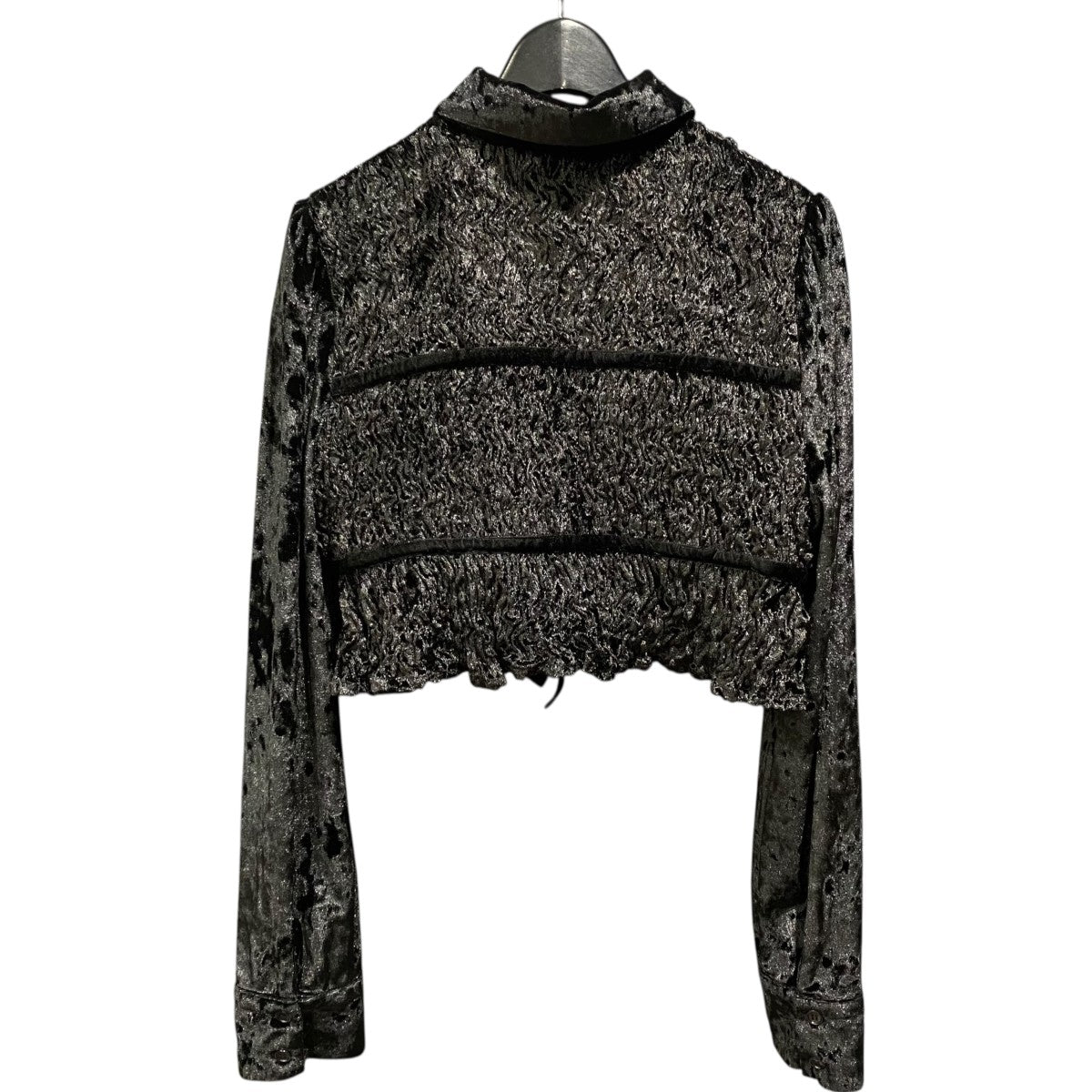 Shirring Velor Ribbon Blouse21242315805