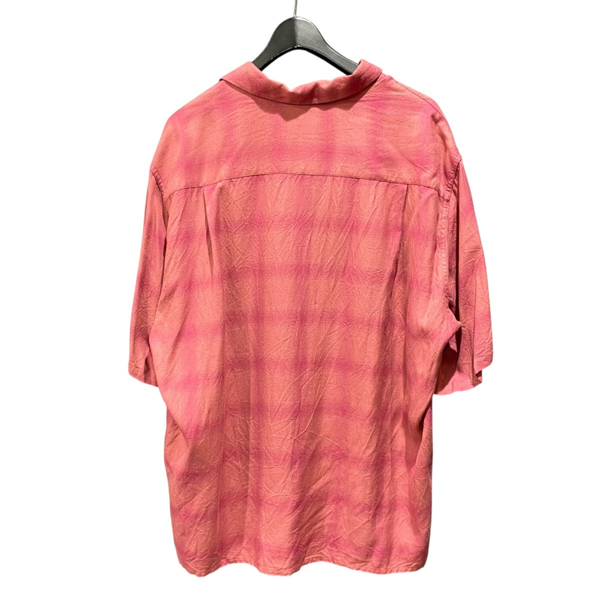 半袖シャツ25SS-WMS-OC20 OMBRE CHECK OPEN COLLAR SHIRT