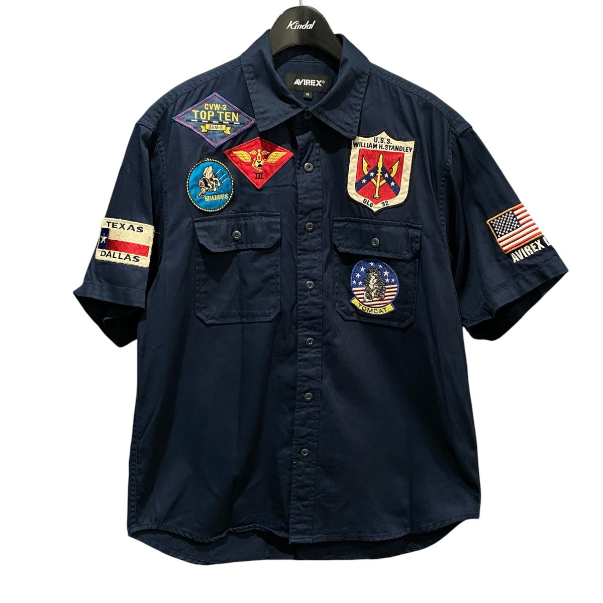 TOP GUN ミリタリーシャツ半袖シャツ783-3123020