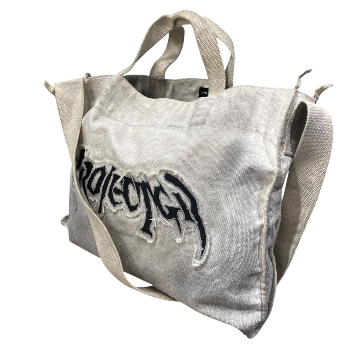ユーズド加工 Furious Logo Applique Shopper Bag
