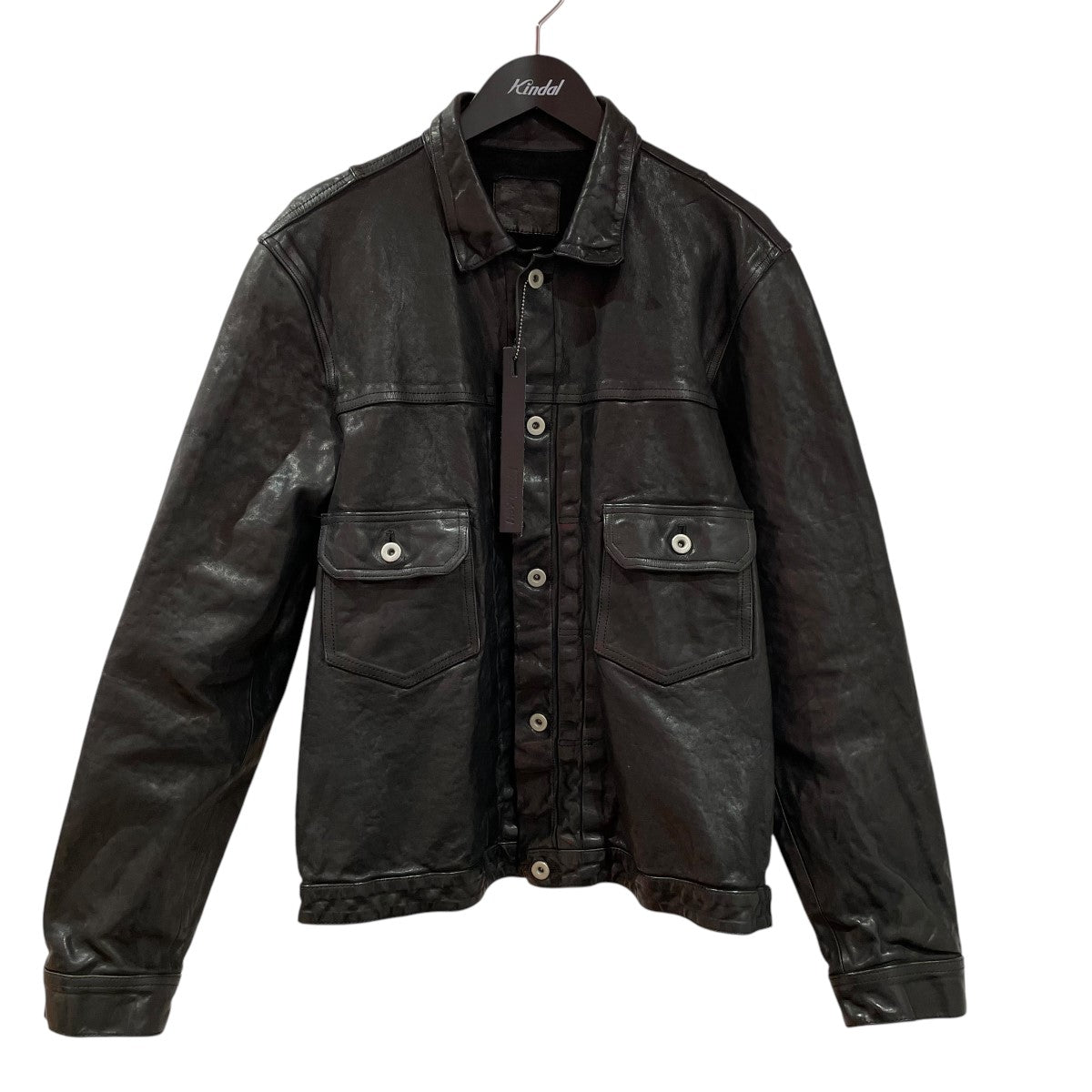 24SSGARMENT-DYED” 2ND. JACKETレザージャケット1254-31