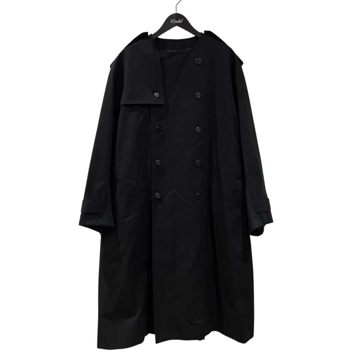 LAD MUSICIAN(ラッドミュージシャン) 18AWGABARDINE COLLARLESS TRENCH COATトレンチコート2218-350  2218-350 ブラック サイズ 42｜【公式】カインドオルオンライン ブランド古着・中古通販【kindal】