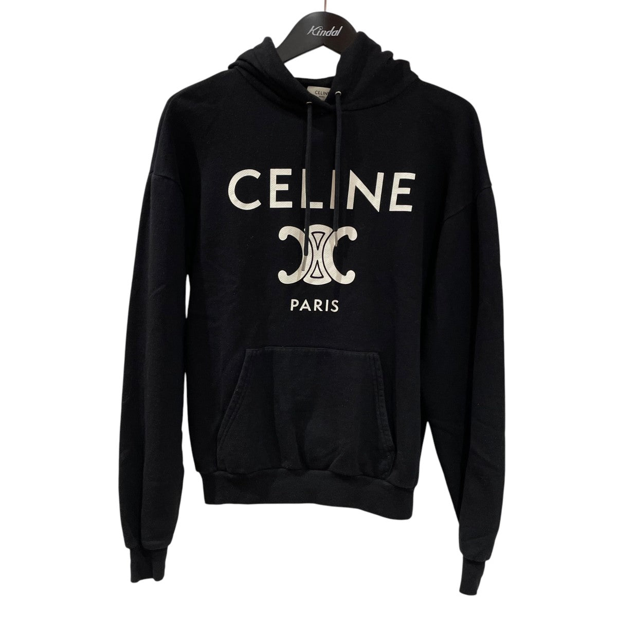 CELINE(セリーヌ) ロゴプリントパーカー2Y528450I 2Y528450I ブラック サイズ XS｜【公式】カインドオルオンライン  ブランド古着・中古通販【kindal】