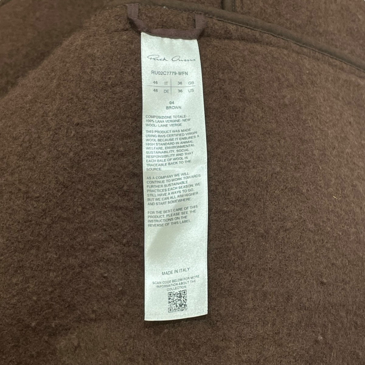 23AWVERGINE WOOL JACKETRU02C7779-WFN