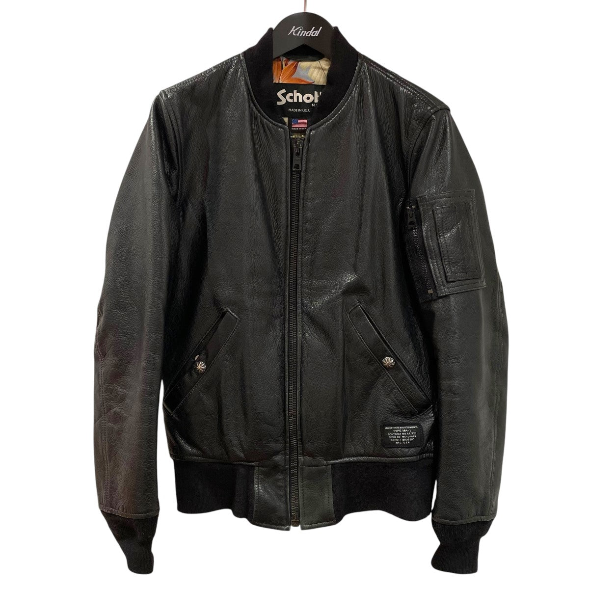 Schott(ショット) ×Ron Herman TYPE MA-1 レザーフライトジャケット  