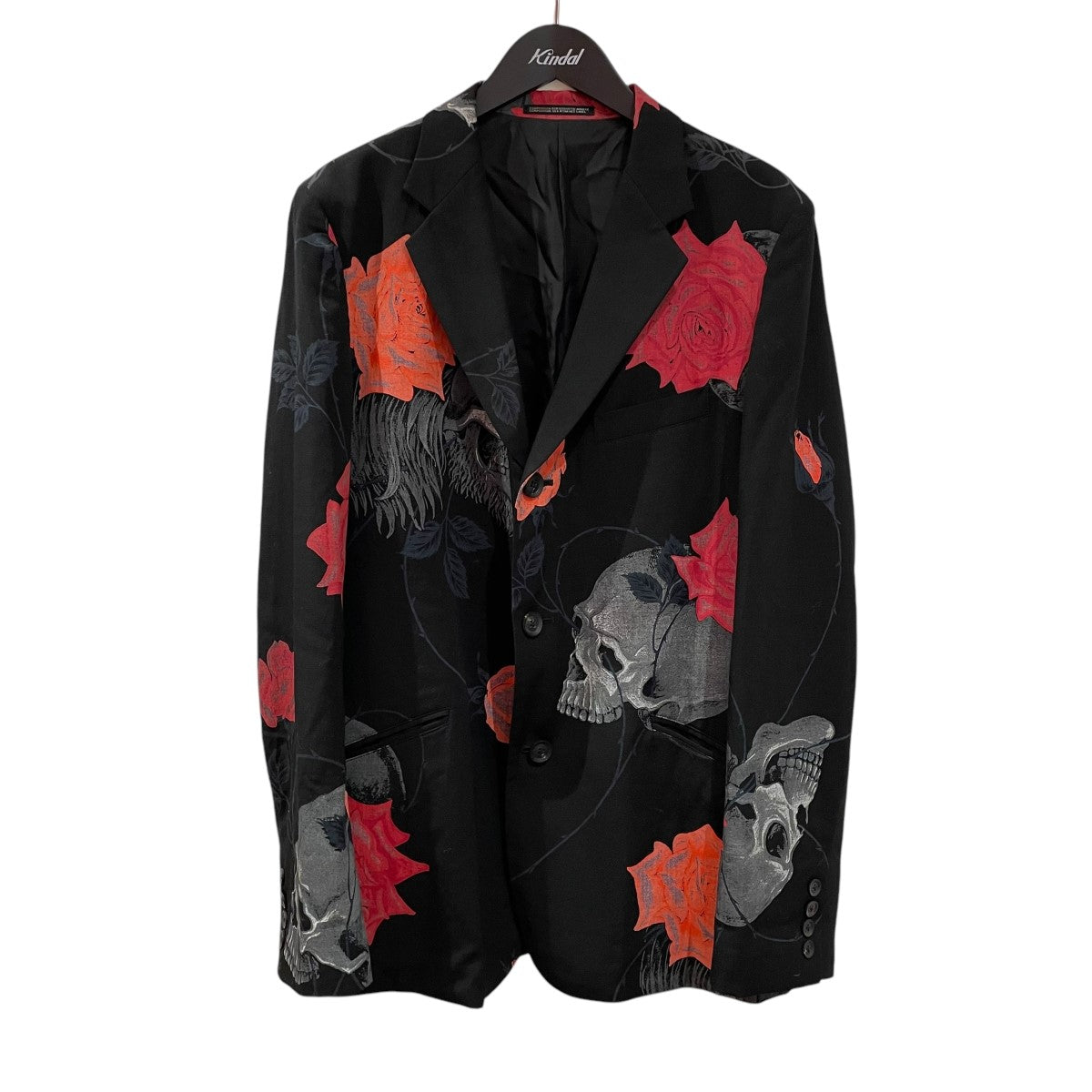 18SSスカルローズテーラードジャケットHW-J69-106