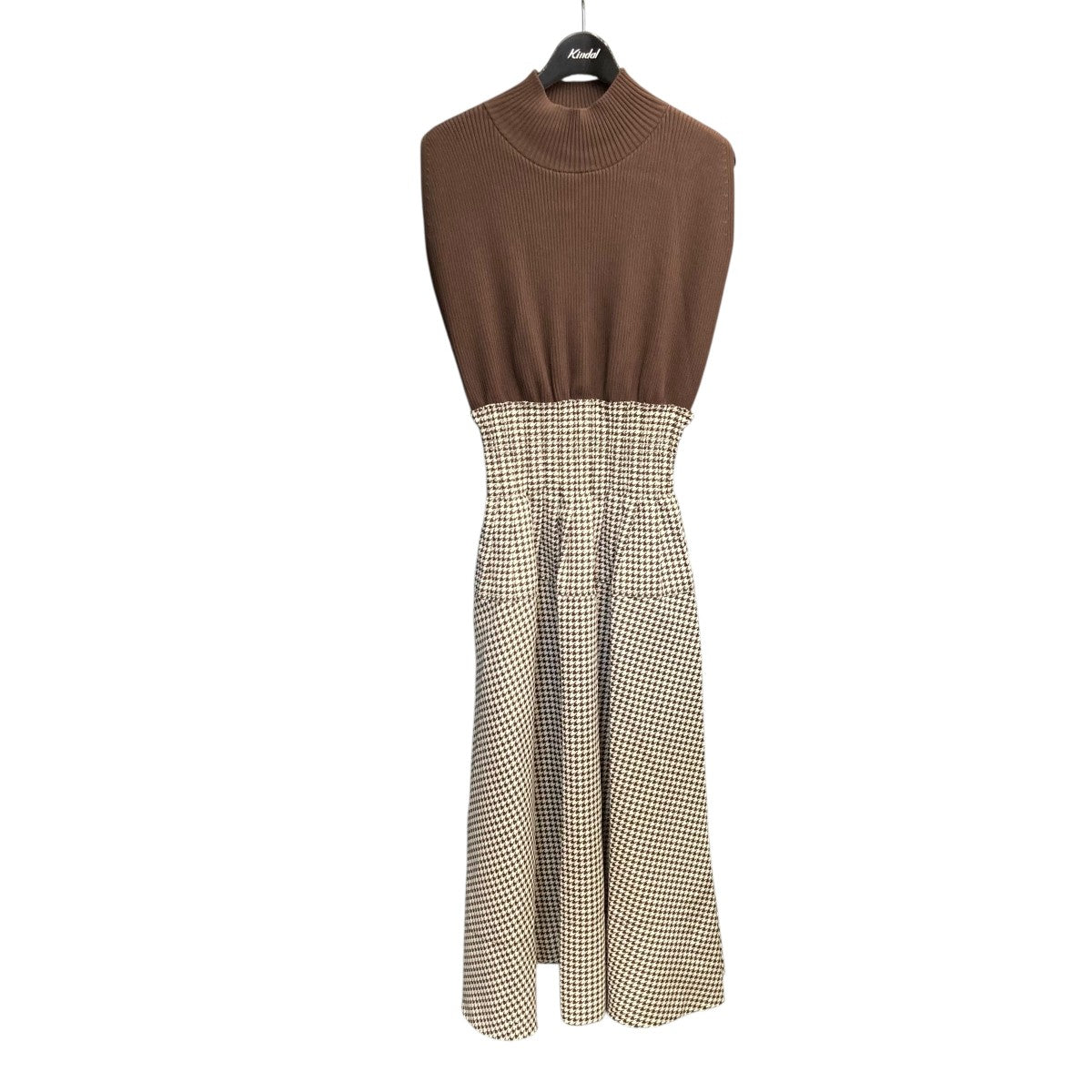 22SSニットベストコンビボリュームワンピノースリーブワンピースSWNO224111