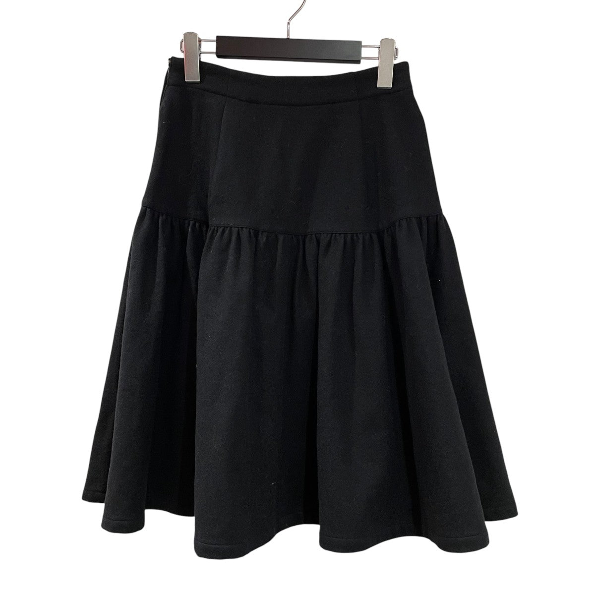 YOHJI YAMAMOTO 90s ナイロン混ウールスカートひざ丈スカート 古着・中古-2枚目のアイテム画像