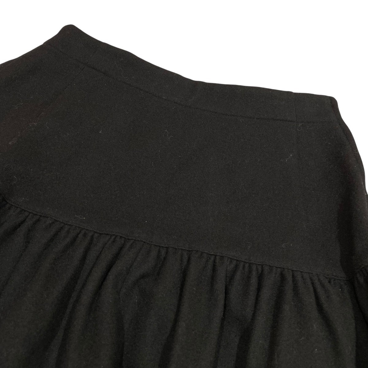 YOHJI YAMAMOTO 90s ナイロン混ウールスカートひざ丈スカート 古着・中古-3枚目のアイテム画像
