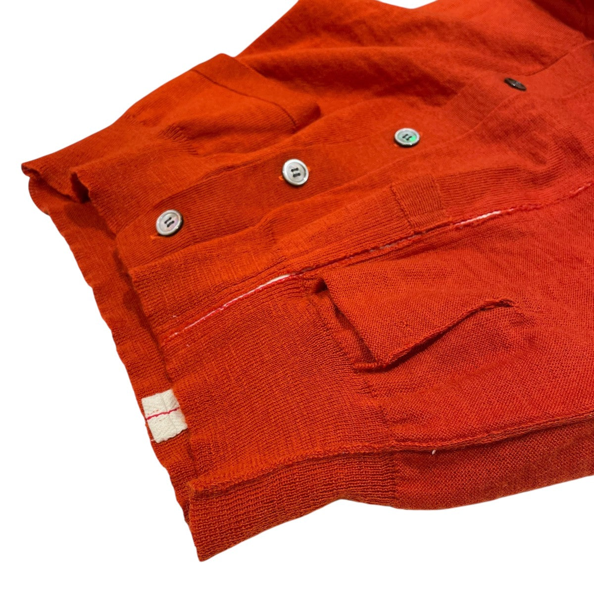 COMME des GARCONS HOMME AD2000 田中オム カッティングデザインウールカーディガンニットカーディガンHN-040090 古着・中古-5枚目のアイテム画像