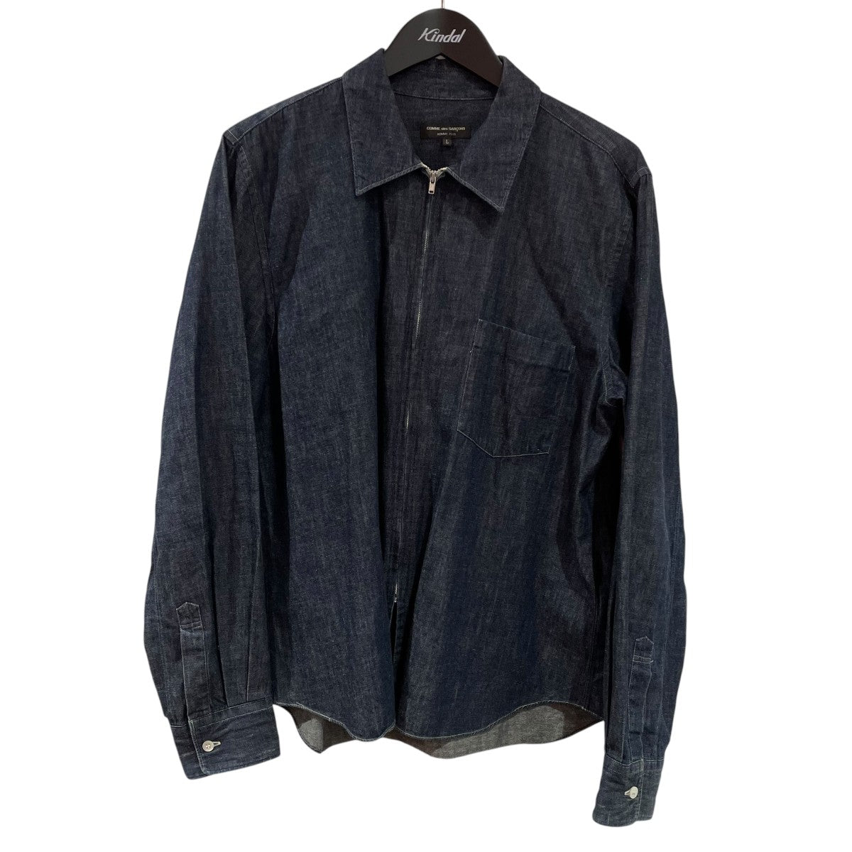COMME des GARCONS HOMME PLUS 02SSAD2001 ジップデニムシャツPE-B013 古着・中古-1枚目のアイテム画像