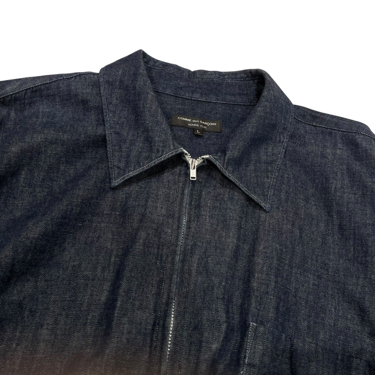 COMME des GARCONS HOMME PLUS 02SSAD2001 ジップデニムシャツPE-B013 古着・中古-3枚目のアイテム画像