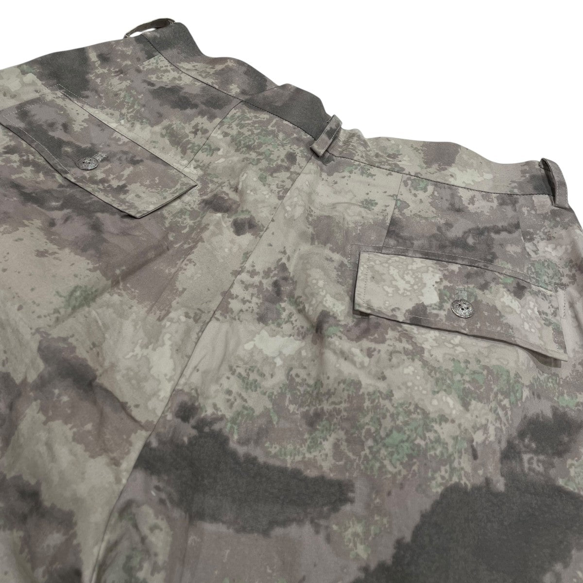 les six 25SSDANGEROUS CAMO WEIRD PANTSワイドハーフパンツTJUGOFEM-8-PT-DCWP 古着・中古-4枚目のアイテム画像