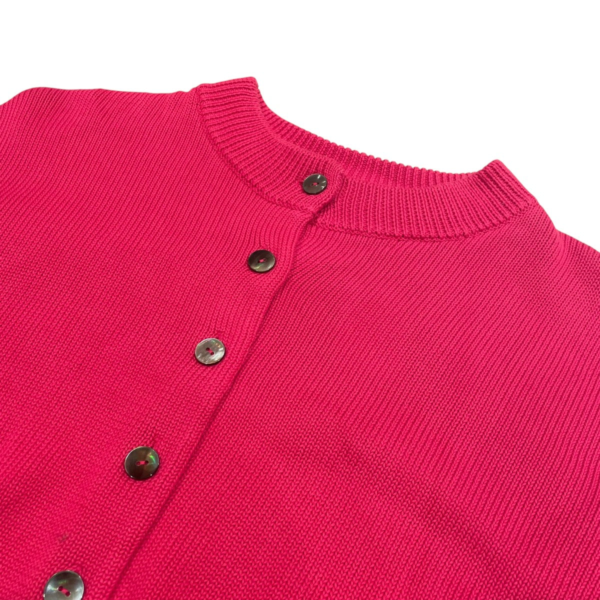 nagonstans spring cotton-knit college cardiganクルーネックニットカーディガン470HS170 1200 古着・中古-3枚目のアイテム画像