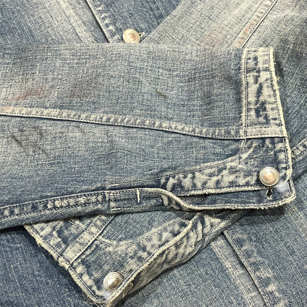 A.PRESSE 24SSUnknown Vintage Denim Coverallデニムジャケット24SAP-01-14K 古着・中古-4枚目のアイテム画像