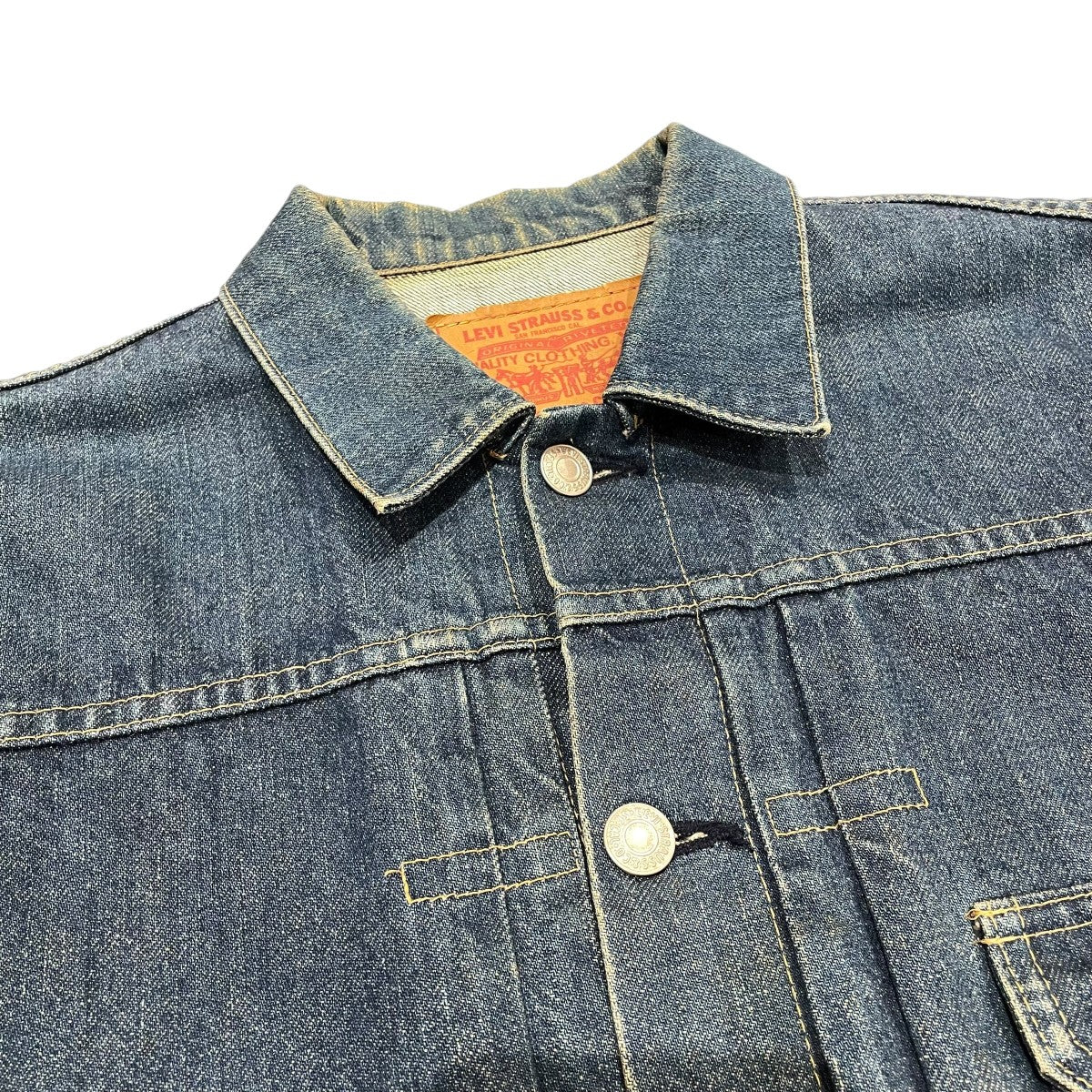 LEVI’S 90s 日本製復刻 70502XX ビッグE 1STタイプデニムジャケット 古着・中古-3枚目のアイテム画像