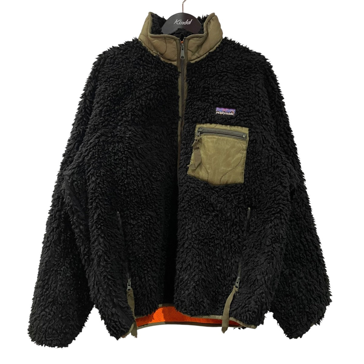 READYMADE / TEDDY JACKET/フリースジャケット/2/ポリエステル/BLK/RE-FU-BK-00-00-181 READYMADE(レディメイド) TEDDY JACKETフリースジャケットRE-FU-BK-00