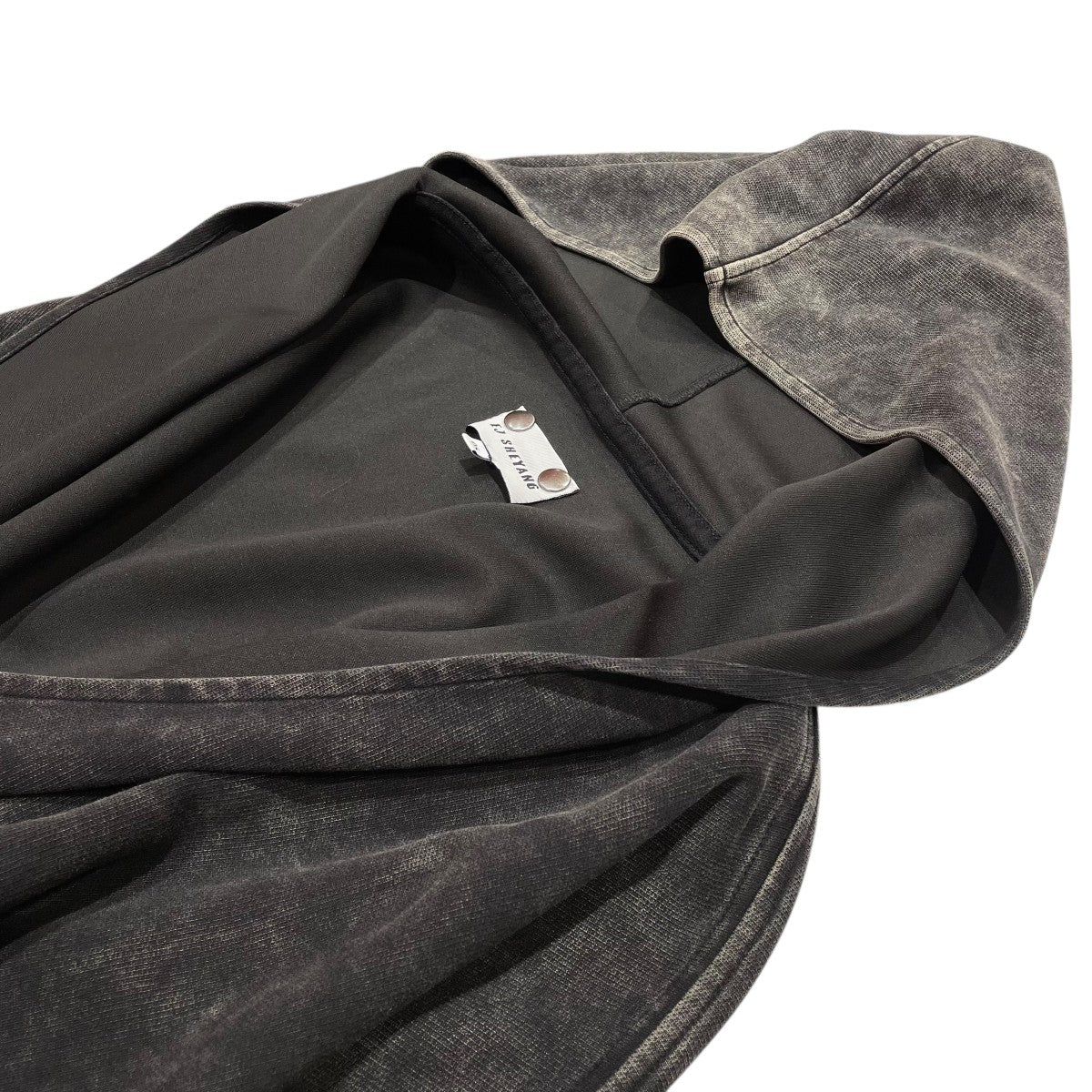 EJ SHEYANG FRONT RUFFLE V-NECK SWEAT SHIRTパーカー 古着・中古-3枚目のアイテム画像