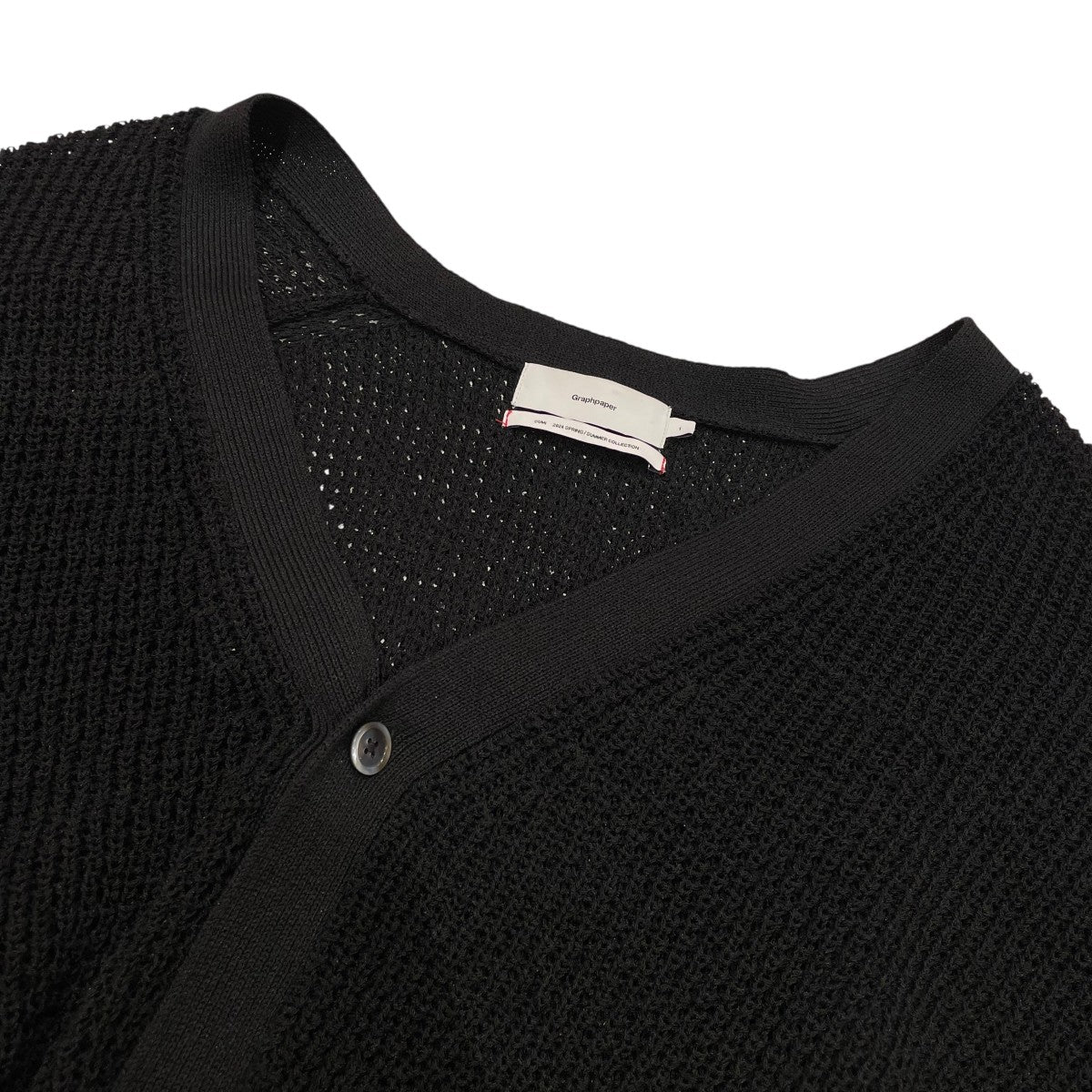Graphpaper 24SSLinen SOLOTEX Knit CardiganカーディガンGU241-80207 古着・中古-3枚目のアイテム画像