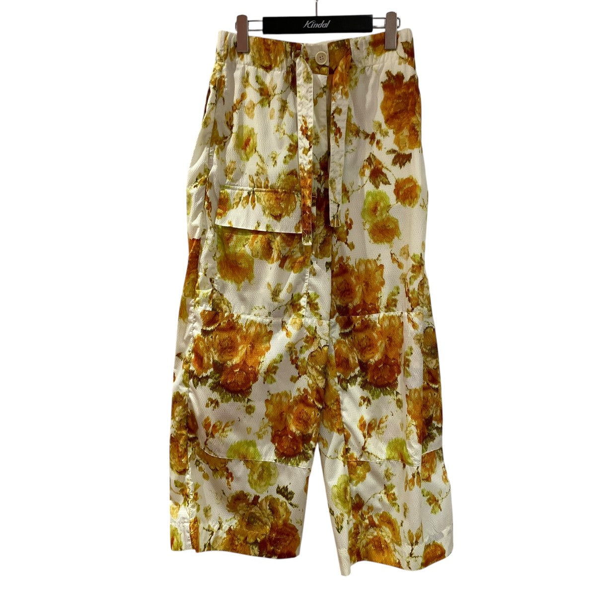 DRIES VAN NOTEN(ドリスヴァンノッテン) 総柄パンツ イエロー サイズ 