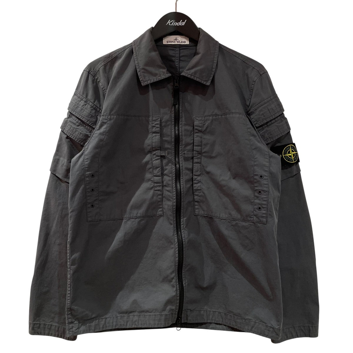 STONE ISLAND(ストーンアイランド) Compass Patch Shirt Zip-Up