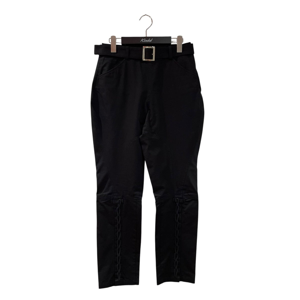 ヨウジヤマモト 25SS 裾マッキンタブ細パンツ YOHJI YAMAMOTO 24SS GATHER CROPPED PANTS | HUES 福岡セレクト