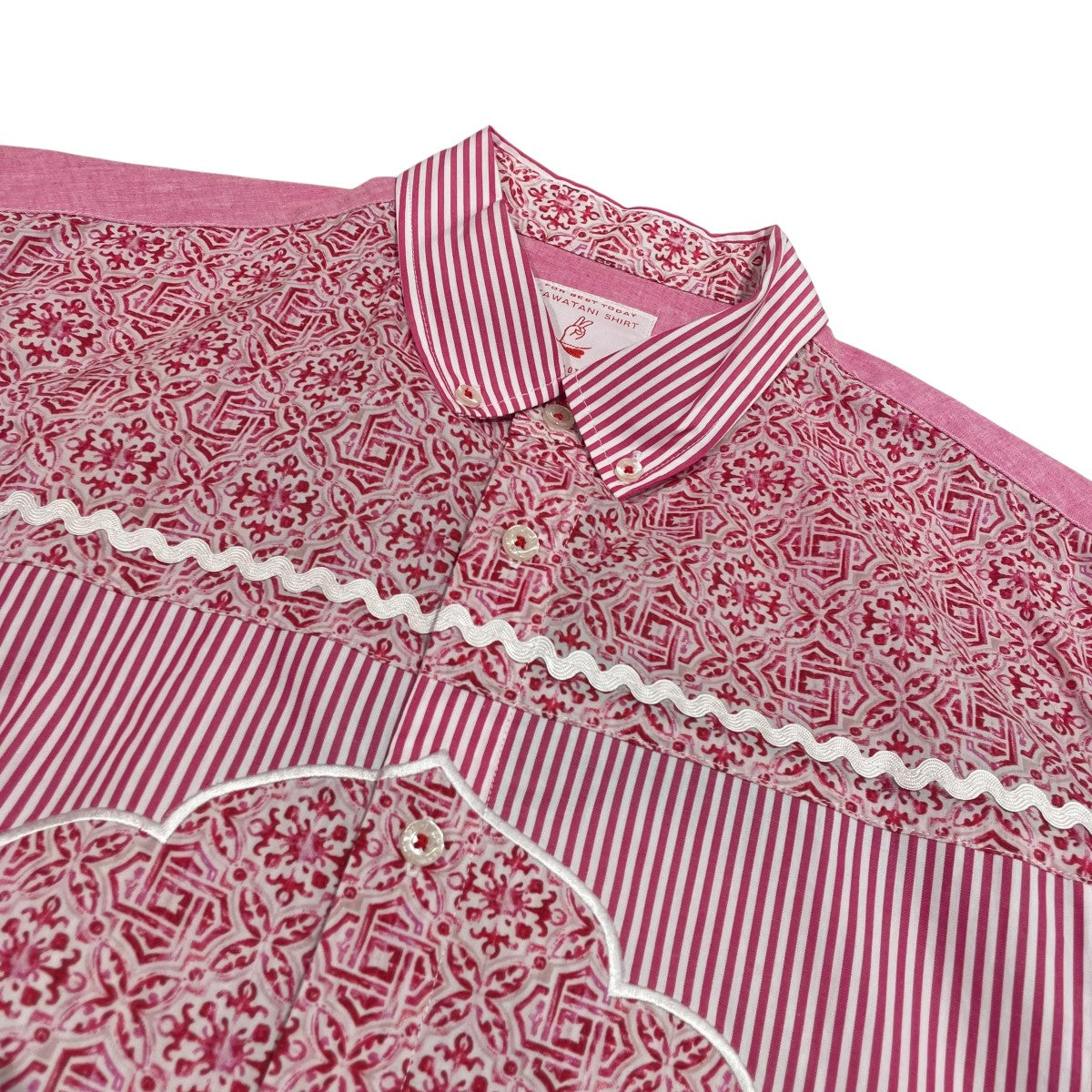 KAWATANI SHIRT ストライプシャツK231-1112 古着・中古-3枚目のアイテム画像