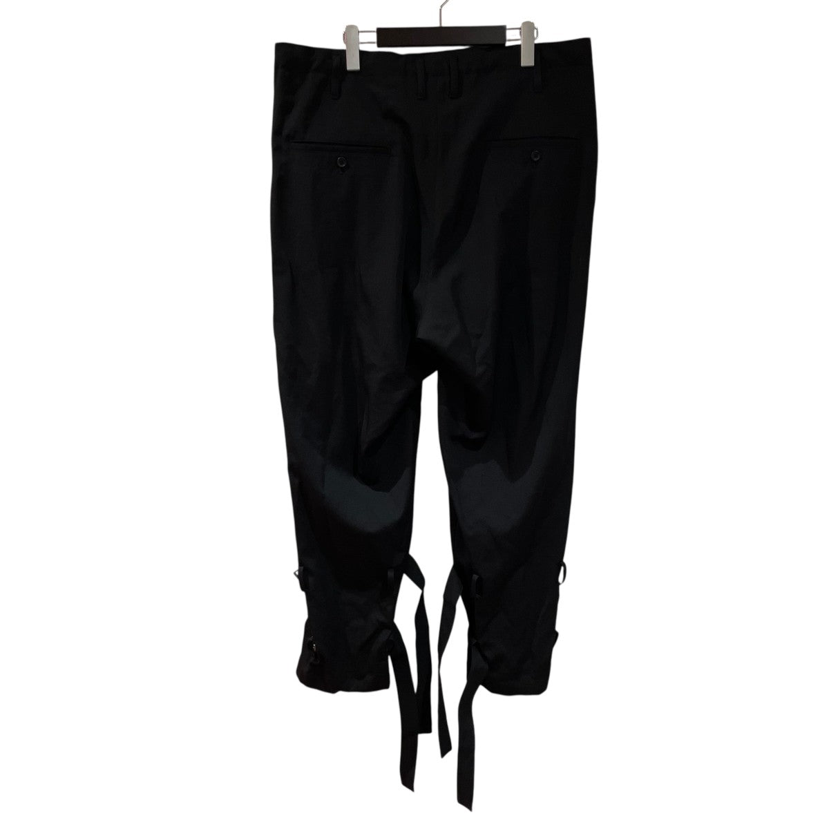 Yohji Yamamoto pour homme WOOL GABARDINE HEM BELT PANTウールパンツHO-P55-100 古着・中古-2枚目のアイテム画像