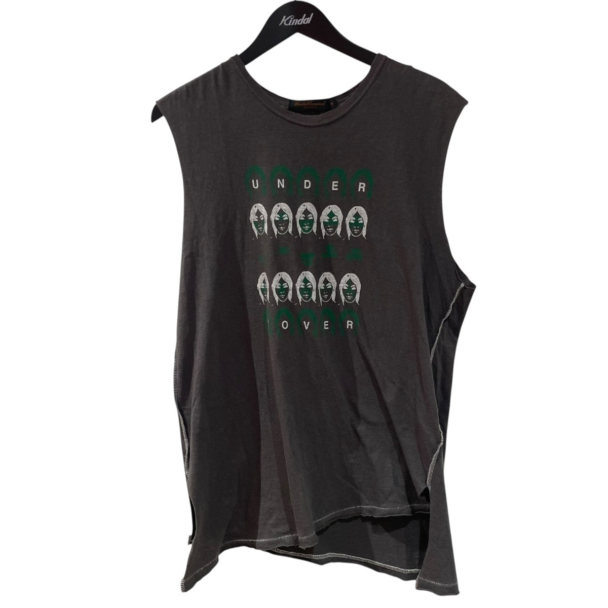UNDERCOVERアンダーカバーSCAB期★GIZ柄ノースリーブカットソー黒M UNDERCOVERアンダーカバーSCAB期☆GIZ柄ノースリーブカットソー黒M
