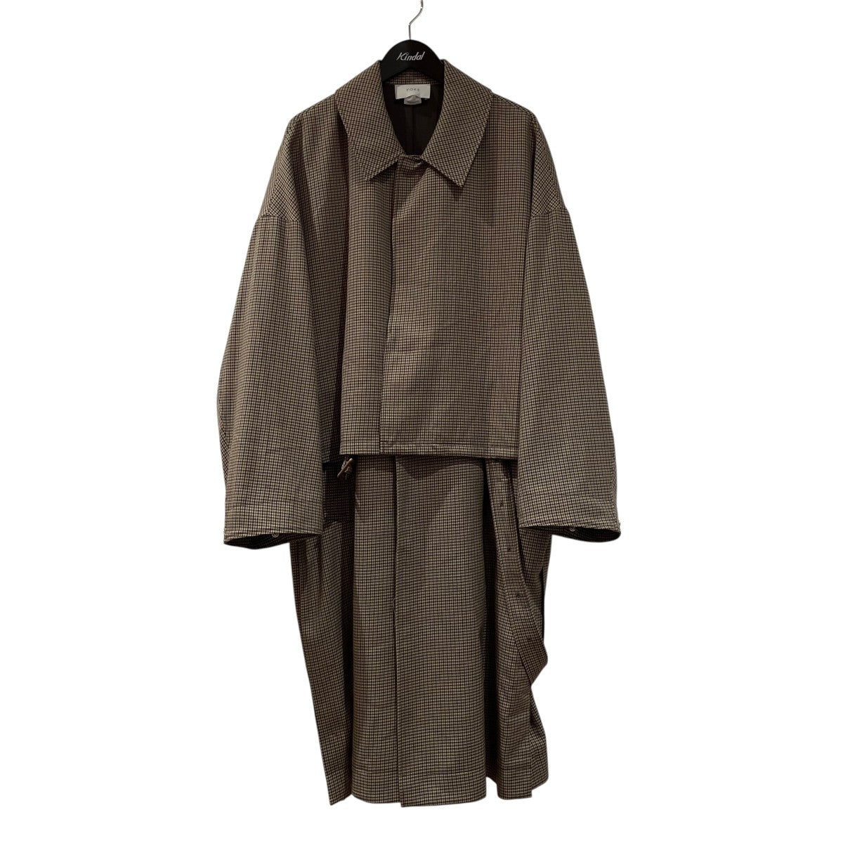 ジャケット・アウター YOKE 19AW 3WAY BAL COLLAR SHARE COAT YOKE◇19AW/3WAY BAL COLLAR SHARE COAT/ステンカラーコート/S