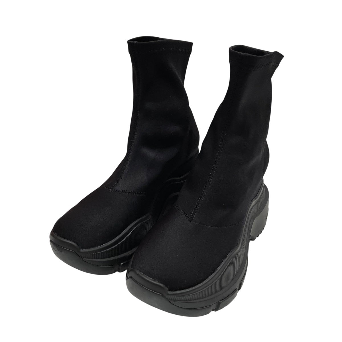 YELLO(イエロ) DOUBLE SNEAKER SHORT BOOTSブーツ ブラック サイズ M