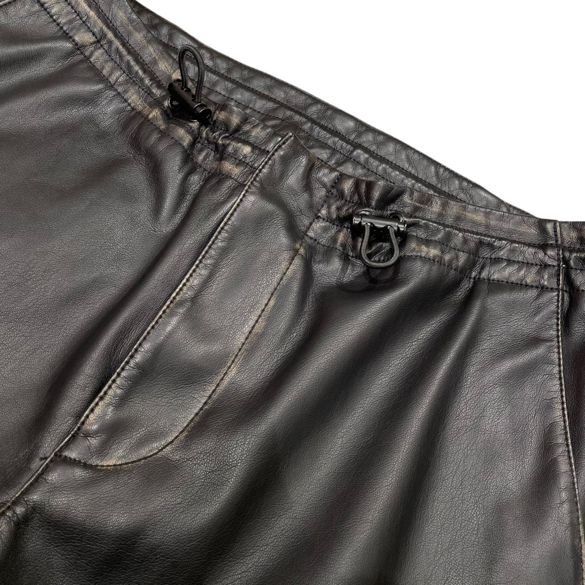 DIESEL P RIVERSレザーパンツA18495 古着・中古-3枚目のアイテム画像