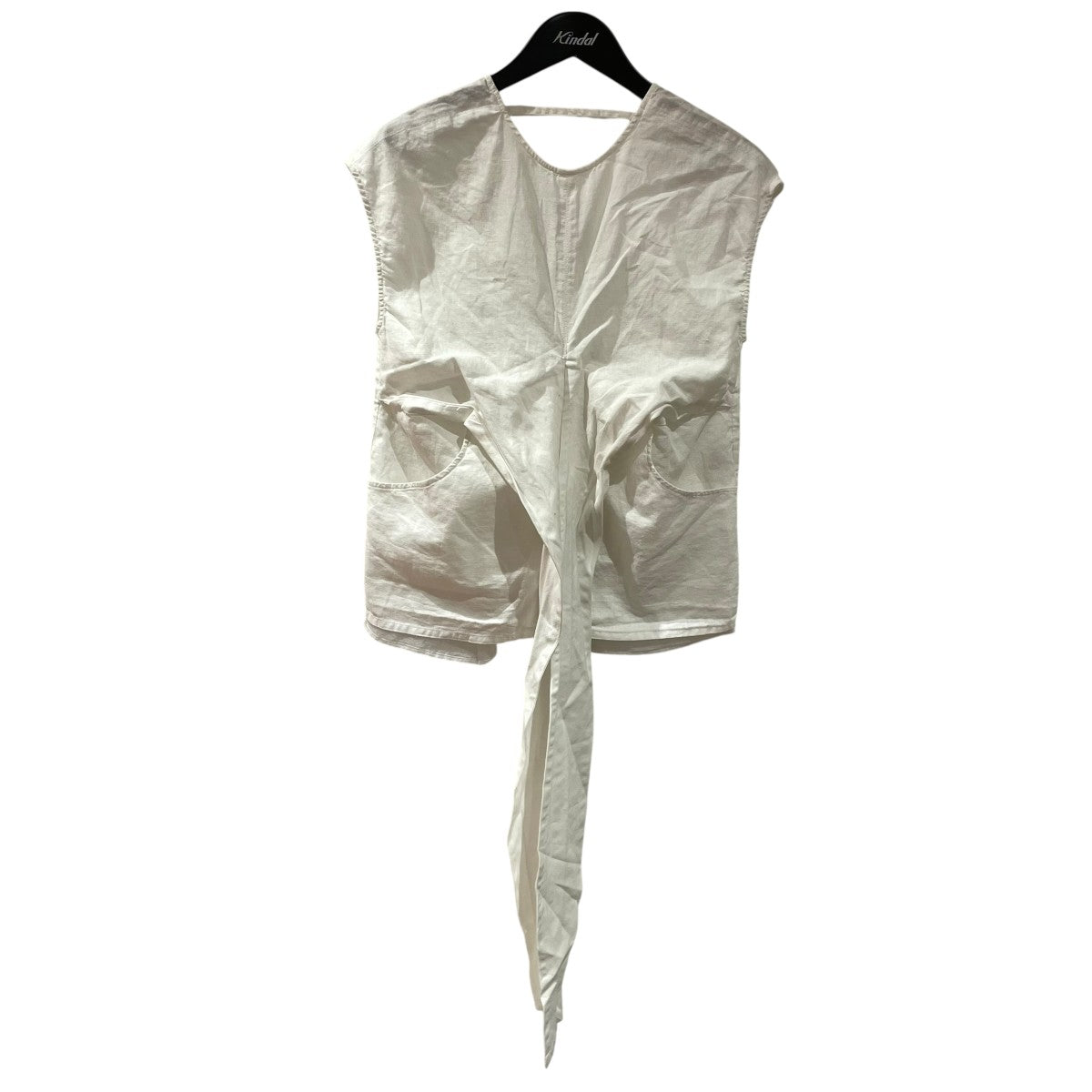 anuke(アンヌーク) anuke Linen Cachecoeur Topsノースリーブブラウス