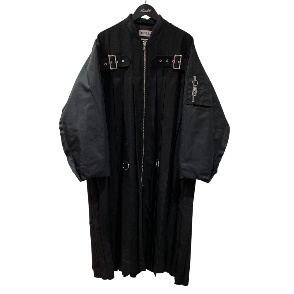 KIDILL(キディル) 20AWJamie Reid Pleats Coatポリナイロン切り替えし