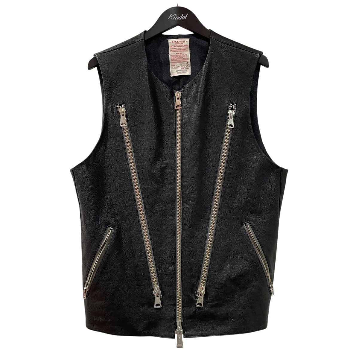 NICENESS(ナイスネス) 逆バレーシングベストレザーベストNN-0102V12 NN