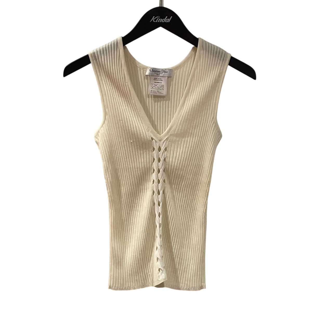 Christian Dior ガリアーノ期ノースリーブニット3A13055110 古着・中古-1枚目のアイテム画像